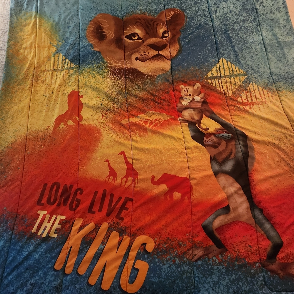 Disney The Lion King Microfiber Twin‎ Comforter Only - Long Live The King Simba